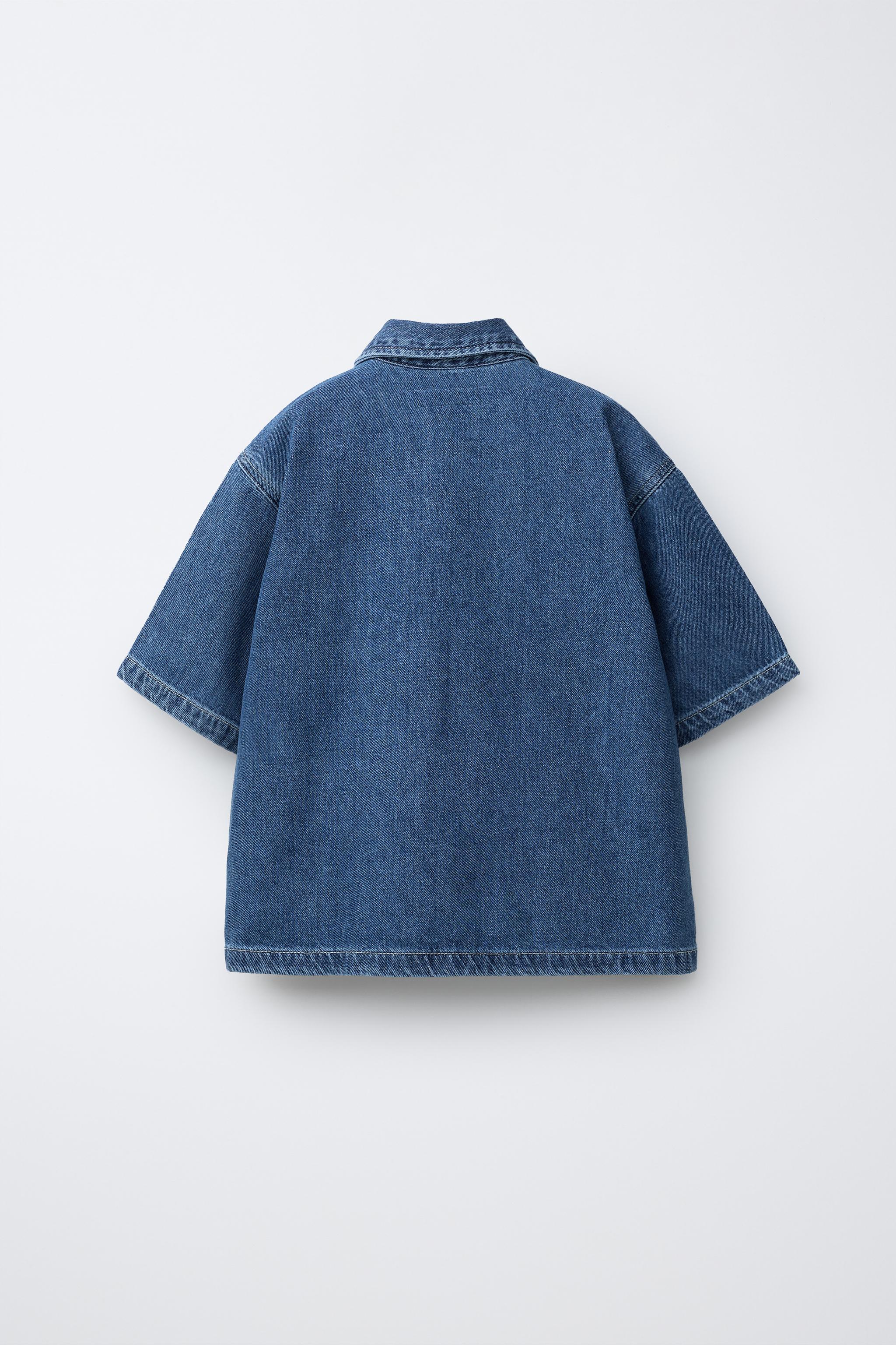 FLOWY DENIM SHIRT
